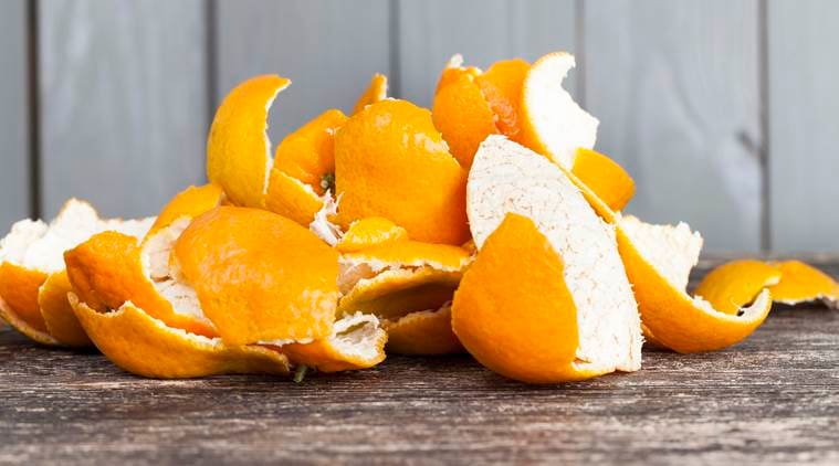 spiritual cleansing with orange peels